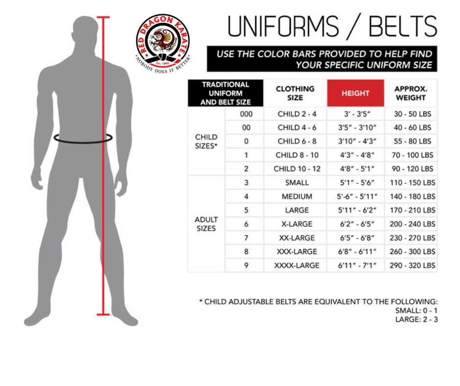 10 Ounce Brushed Cotton Uniform-Black Belts Only